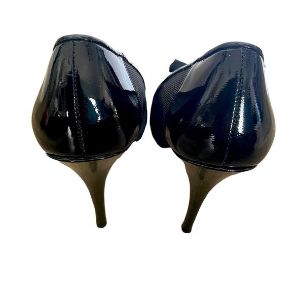 Betsey Johnson Women's Alexandra Open Toe Mesh Pumps Shoes Black Size 8.5 - Picture 10 of 12